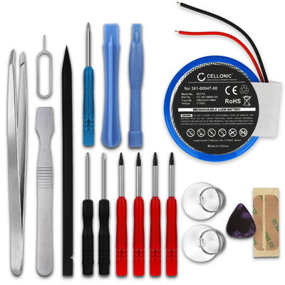 PD3032, 361-00047-0 Battery for Garmin Approach S1, Forerunner 110, 210, 610, S1 Sport Fitness Tracker Smartwatch Battery Replacement - 200mAh 3.6V - 3.7V Lithium Ion + Tool-kit