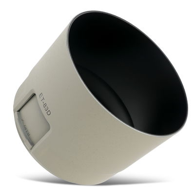 ET-83D Camera Ø 77mm Telephoto Lens Hood for Canon EF 100-400 mm 1:4.5-5.6L IS II USM - Plastic Bayonet Cylindrical / Round Lens Shade from CELLONIC