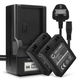2x Battery (680mAh, 7.4V) + Charger