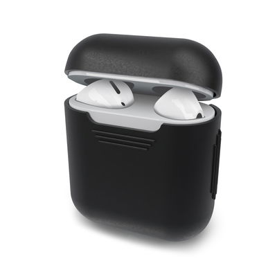 subtel Case Cover for Apple AirPods AirPods 2 Cases - Protective Plastic Soft Shell Charging Case Skin Portable & Shockproof Slim Anti-Slip - Black