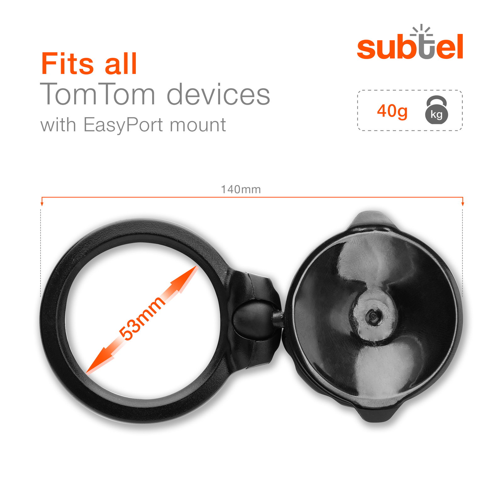 Windscreen Mount for TomTom One, XL, XXL, IQ, Live