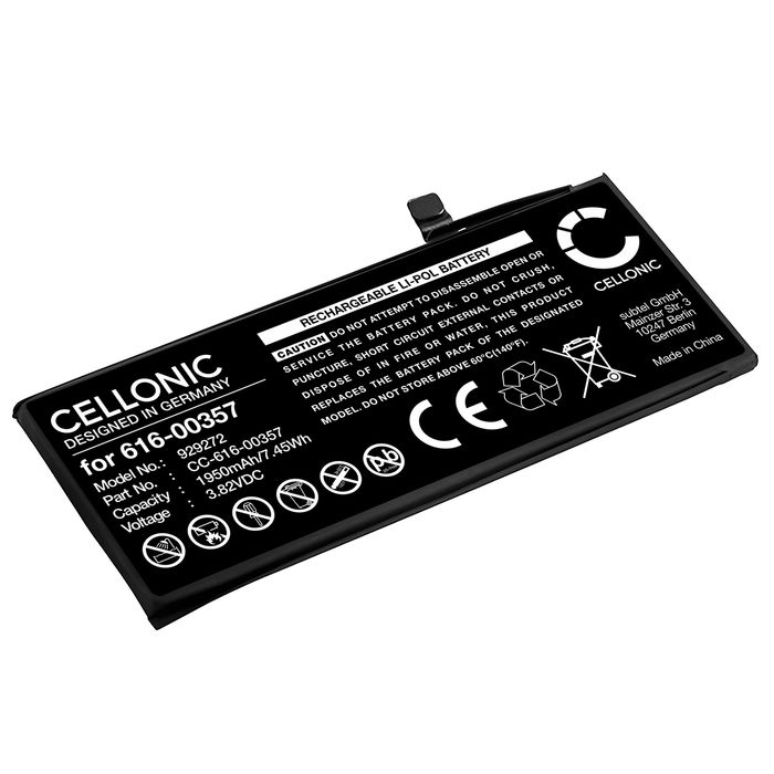 Battery for Apple iPhone 8, A1905, A1863, A1906, 616-00357 (1950mAh, 3.82V) by CELLONIC