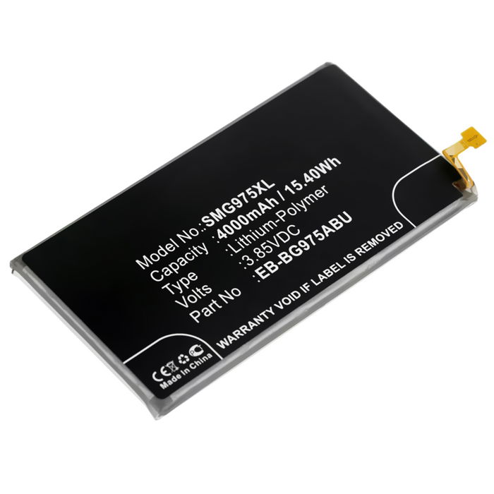 EB-BG975ABU Battery for Samsung Galaxy S10 Plus (SM-G975) Smartphone / Phone Battery Replacement - 4000mAh