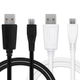 2x Micro USB to USB A Data Cable, 1m