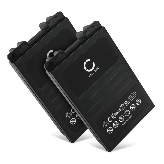 2x Battery for Autec CB71.F, FUA10, UTX97 transmitter MH0707L, NC0707L (2000mAh, 7.2V) from CELLONIC