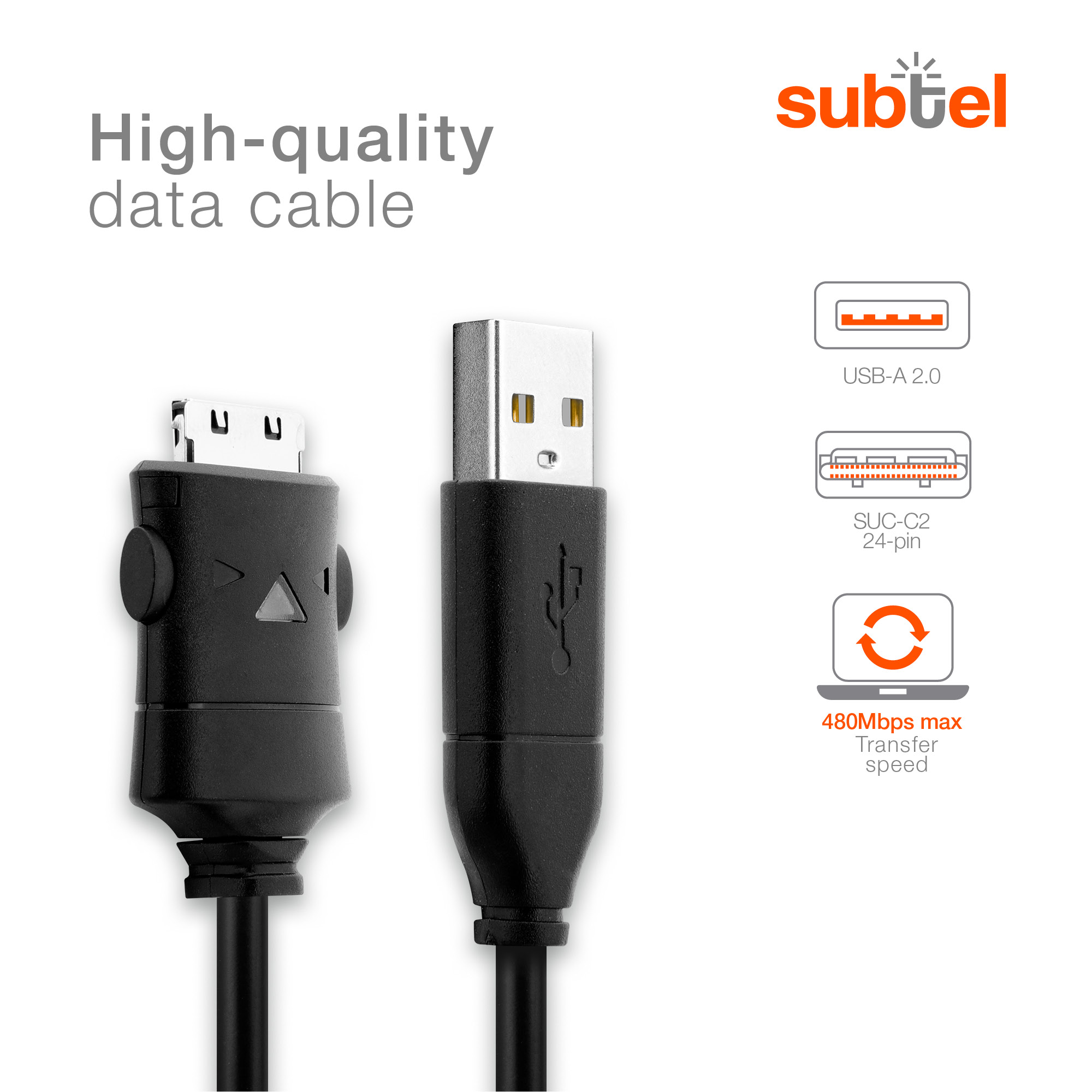 Usb Power Charger Data Sync Cable Cord Lead Voor S