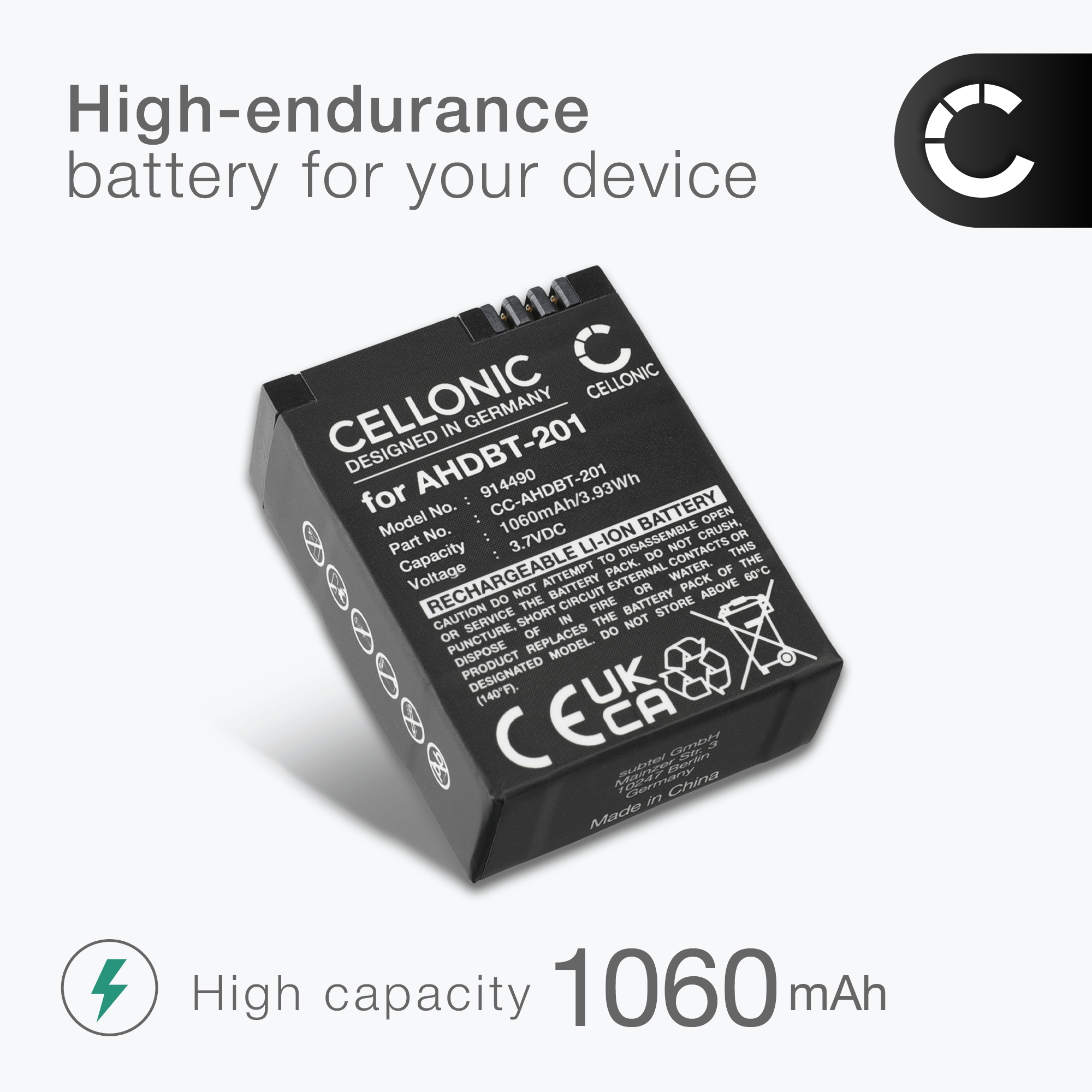 RageCams Battery Eliminator Power Source For GoPro Hero3 & Hero3+ (RC-GPBE3)