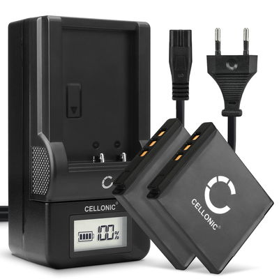 2x CELLONIC Camera Battery for Fujifilm Fuji X10 X20 XF1 XP200 XP150 XP100 Instax SQ10 Instax Share SP-3 F100ER F550EXR F600EXR Replacement NP-50 NP-50A Battery 700mAh Backup + Charger