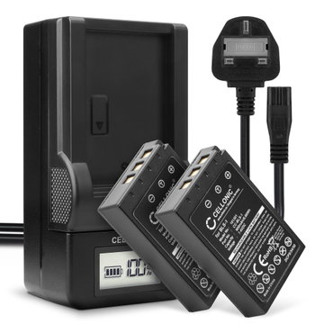 2x CELLONIC Camera Battery for Olympus E-420 E-450 E-410 E-400 E-420 E-620 E-600 Pen E-P3 E-PL1 E-P1 E-P2 Replacement BLS-1 Battery 900mAh Backup + Charger BLS-1