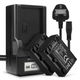 2x Battery (650mAh, 7.4V) + Charger