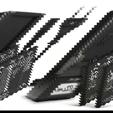 2x Battery for HP Photosmart R507 R607 R707 R717 R725 R727 R817 R818 R827 R837 R847 R926 R927 1180mAh + Charger from CELLONIC