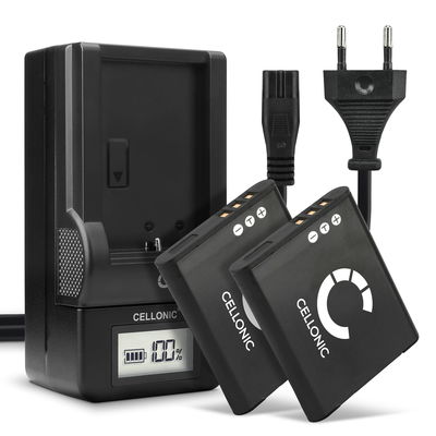 2x CELLONIC Camera Battery for Kodak PIXPRO FZ151 PixPro FZ152 PIXPRO SPZ1 Replacement LB-050 LB-052 Battery 730mAh Backup + Charger 