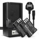 2x Battery (1250mAh, 7.4V) + Charger
