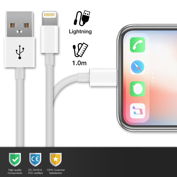 Abysssea USB A to Lightning Cable Magic Keyboard