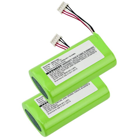 2x Battery for Sony SRS-X3; SRS-XB2; SRS-XB20 ST-01 (2600mAh, 7.4V) from CELLONIC