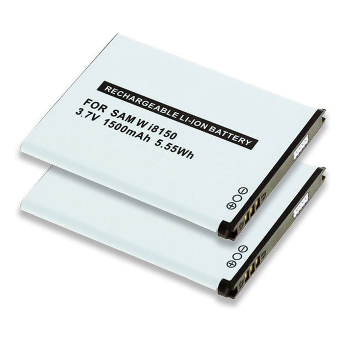 2x EB484659VA,EB484659VU Battery Replacement for Samsung Galaxy S Wifi 3.6, Galaxy Wifi 4.2 (YP-GS1,YP-GI1) MP3 / MP4 Player - 1500mAh 3.6V - 3.7V Lithium Ion