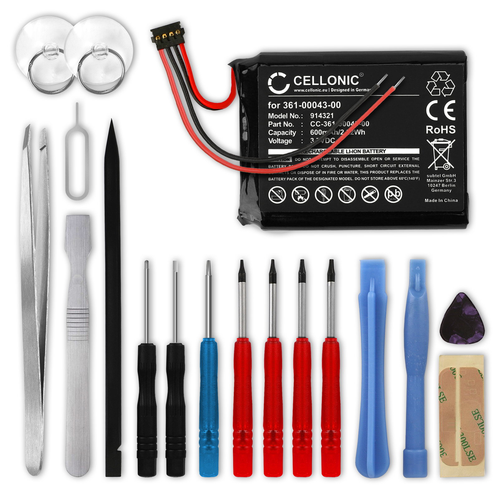Replacement Battery for Garmin Edge Explore 520 820 200 205