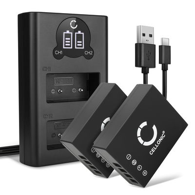 2x NP-W126S Battery for Fuji X100V X-T 2 X T2 XT1 X-Pro1 X-Pro2 X-Pro3 X100F X-E4 X-T10 X T20 XE2 1140mAh + Dual LED NPW126 Battery Charger BC-W126 Fast Charger