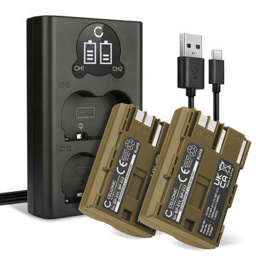 2x BP-511A Batteries for Canon EOS 5D 10D 20D 30D 40D 50D 60D 300D Canon PowerShot G2 G3 G5 Pro1 MV500i BP-511 Replacement Battery 1600mAh + LCD Dual Charger