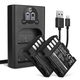 2x Battery (1600mAh, 7.4V) + Dual Charger