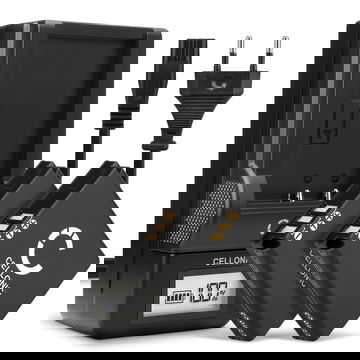 2x CELLONIC Camera Battery for Ricoh GR, GR Digital II IV, Caplio GX100 GX200 R5 R4 R3 R30 R40 G600, DB60 DB65 Replacement DB-60 DB-65 Battery 1100mAh Backup + Charger 