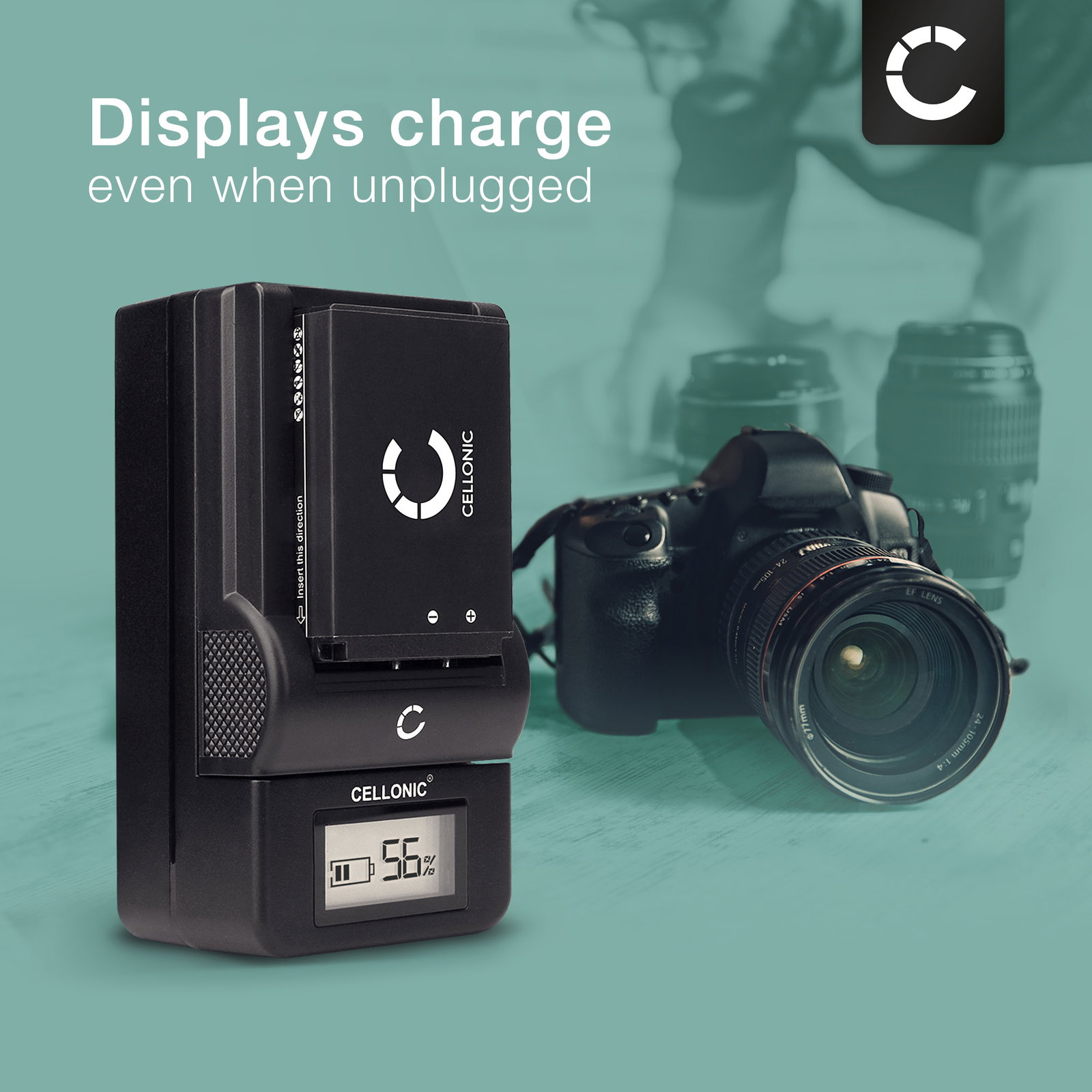 2x Ricoh GR Digital ll Battery + Charger 1100mAh from CELLONIC