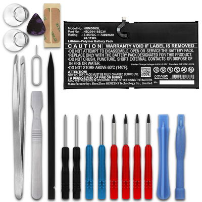subtel Replacement Tablet Battery for Huawei MediaPad M5 10.8 / M5 Pro 10.8 + 17-Tool Tablet Repair Kit - HB299418ECW 7300mAh