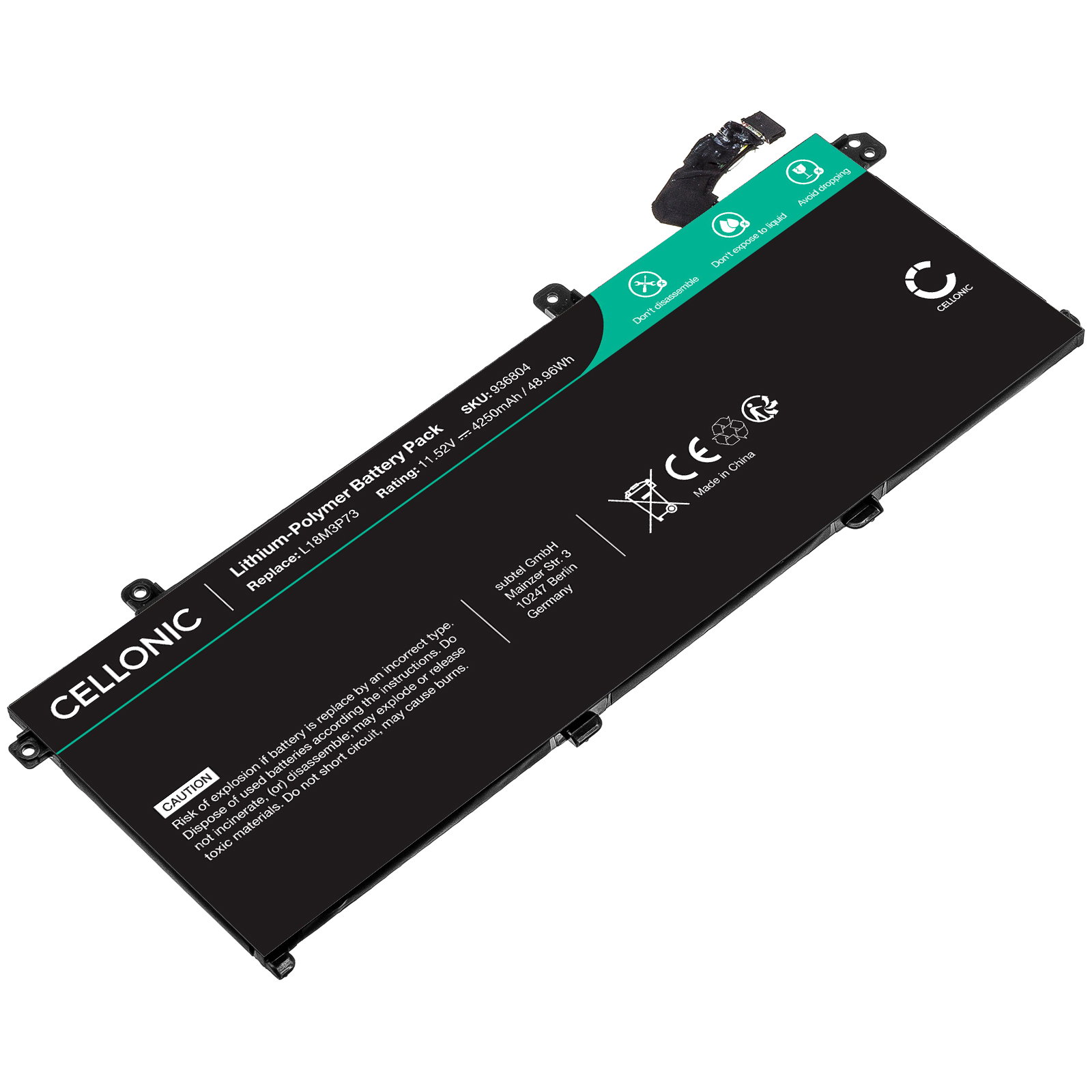 Laptop Battery for Lenovo SB10K97645 Replacement Battery 4250mAh