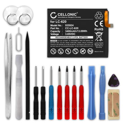 CELLONIC Phone Battery Replacement for Nokia 6.2 + 17-Tool Phone Repair Kit - LC-620 3400mAh