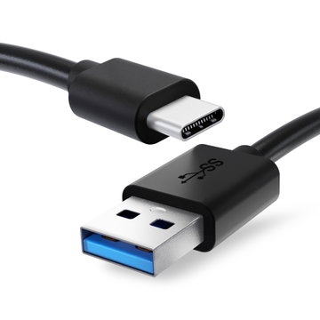 USB Data Cable for Elgato Facecam, Stream Deck Pedal, Stream Deck XL, Wave 1, Wave 3, Wave XLR Charger 1m Fast Transfer Charging Cable USB C Type C - Black