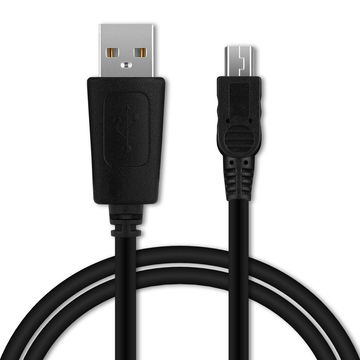 USB Sat Nav Charger Cable for Snooper Truckmate S8110, S6810, S2700 / Ventura S8110, SC5900 1m Fast Charging 1A Data Cable GPS Wire Navi Lead PVC - Black