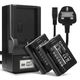 2x Battery (2250mAh, 7.2V) + Charger