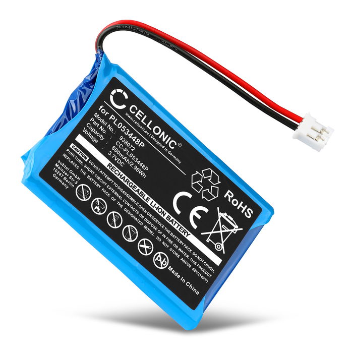 Battery for NOLAN N86, N85, N43, N43 Air, N103, N71, N43E Air, N43E, B901R PL053448P (800mAh, 3.7V) from CELLONIC