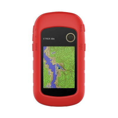 subtel Silicone Case for Garmin eTrex 10 eTrex 20 eTrex 20x eTrex 22x eTrex 30 eTrex 30x eTrex 32x Cover - Protective Bumper Shell Skin Shockproof Rubber Housing for GPS SatNav Sat Nav Navi - Red