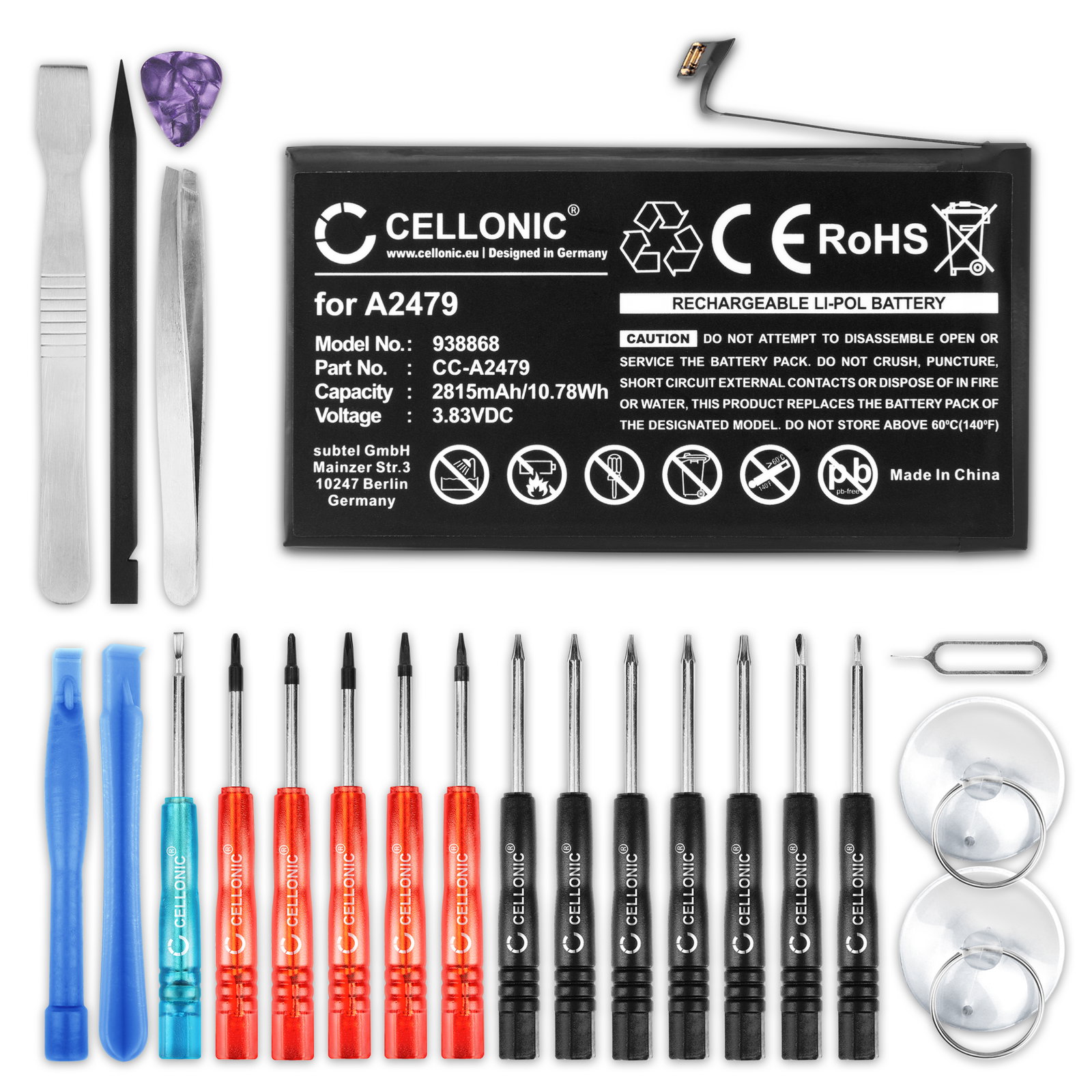 Apple iPhone 12 グリーン 70%バッテリー Apple iPhone 12 / iPhone 12 Pro Battery A2479 + Tool-kit