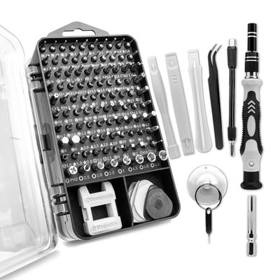 subtel 122 PC Tool Kit for Electronics, Watch, Jewellery &ndash; Mini TORX Precision Screwdriver Set, Star Hex Allen Security Bits for Home Laptop Tablet Computer Phone DIY Repair