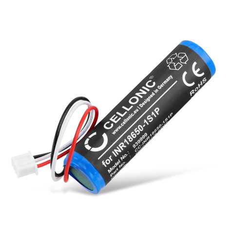 Battery for Theradome LH40; LH80 Pro, LH80 INR18650-1S1P (2600mAh, 3.7V) from CELLONIC