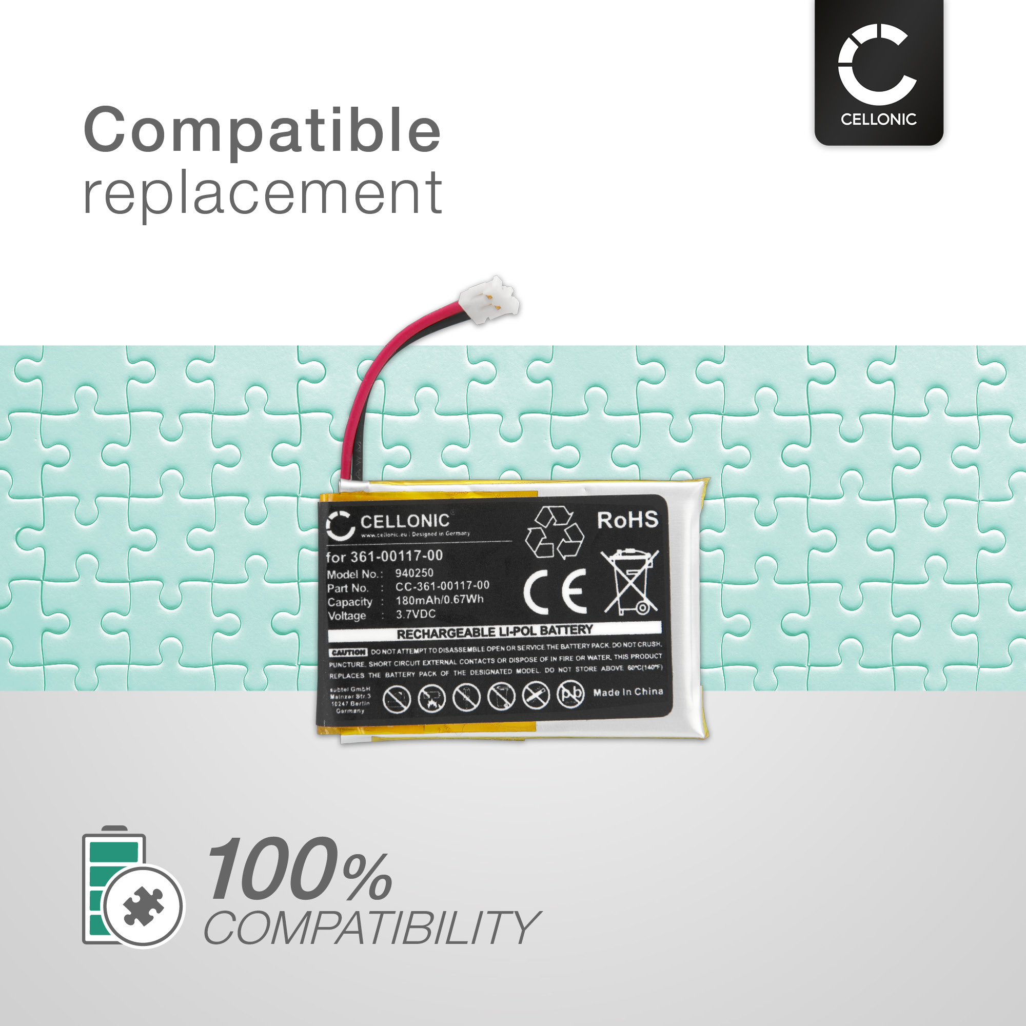 Acheter TECHTEK Batteries Compatible avec [Garmin] Approach