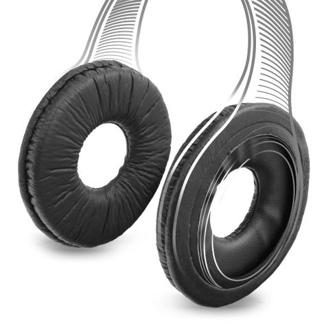 2x Replacement Ear Pads for Sony DR-BT101; DR-ZX102DPV; MDR-110AP; MDR-V100 – Black Headphone Cushions from subtel