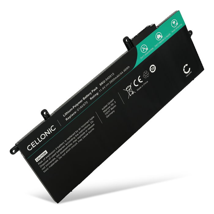 Battery for Lenovo ThinkPad X280, ThinkPad A285, L13M4P02, 01AV470 11.4V 3900mAh from CELLONIC