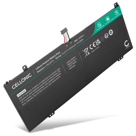Battery for Lenovo ThinkBook 13s Gen 4, IWL, Gen 1 5b10s73499, l18c4pf0 (2900mAh, 15.2V) from CELLONIC