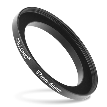 37mm - 46mm Step Up Ring Camera Filter Adapter for Canon, Nikon, Sony, FujiFilm, Olympus Lenses from CELLONIC