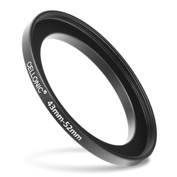 43mm - 52mm Step Up Ring Camera Filter Adapter for Canon, Nikon, Sony, FujiFilm, Olympus Lenses from CELLONIC