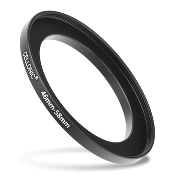 46mm - 58mm Step Up Ring Camera Filter Adapter for Canon, Nikon, Sony, FujiFilm, Olympus Lenses from CELLONIC