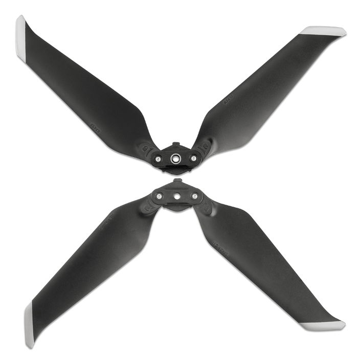 DJI Mavic 2 Propeller Replacements - 2 Pair Low Noise Stealth Drone Rotor Blades Prop Wing Spares Accessories Set - Black