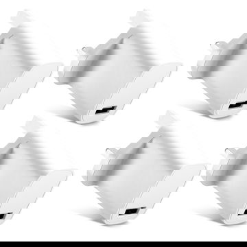 1 Port USB Charger 5V 1A 5W Fast Smart Charging Mains Wall USB Adapter Outlet Socket 100V-240V for Mobile Phone, Tablet, Speakers, Powerbank - White