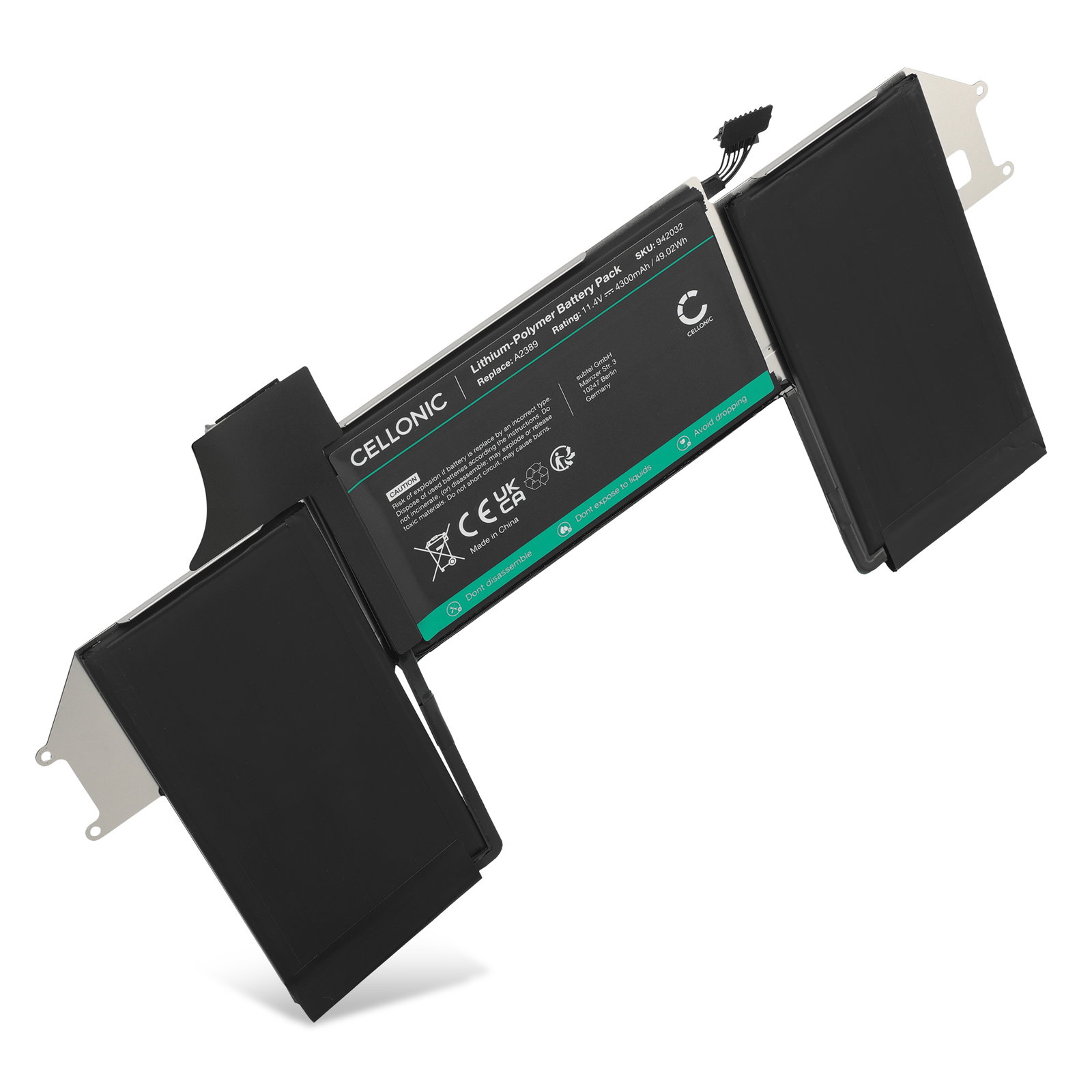 MacBook Air M1 16GB 256GB 2020 バッテリー94% A2389 A2337 Laptop Battery Compatible with MacBook Air 13 Inch