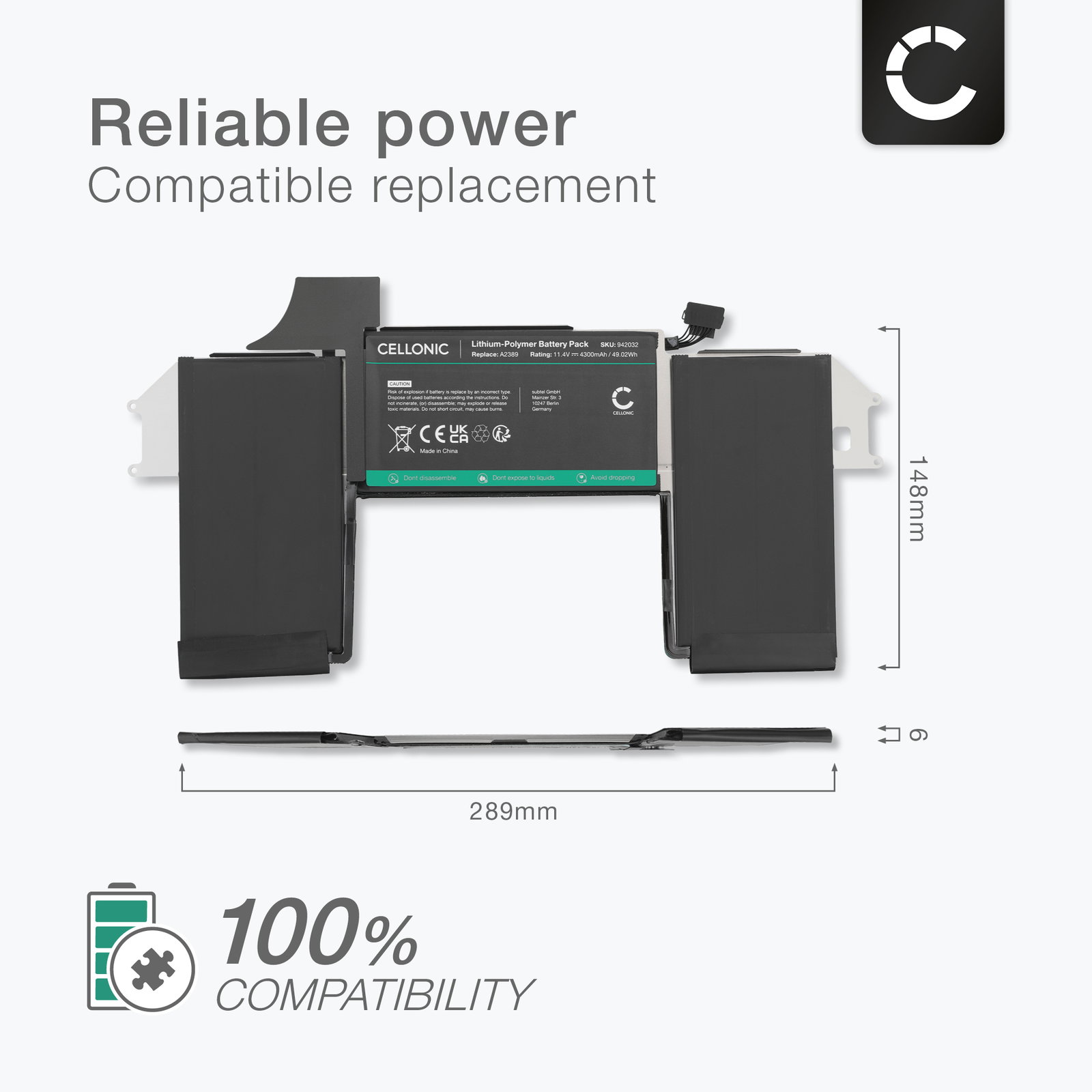 Battery for MacBook Air 13