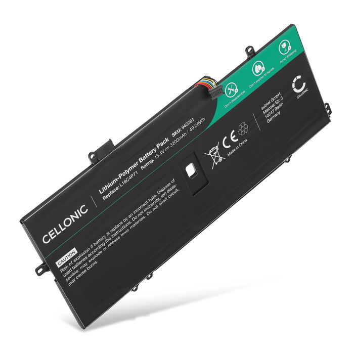 Battery for Lenovo ThinkPad X1 Carbon Gen 7, ThinkPad X1 Carbon Gen 8, ThinkPad X1 Yoga Gen 5 15.4V 3200mAh from CELLONIC