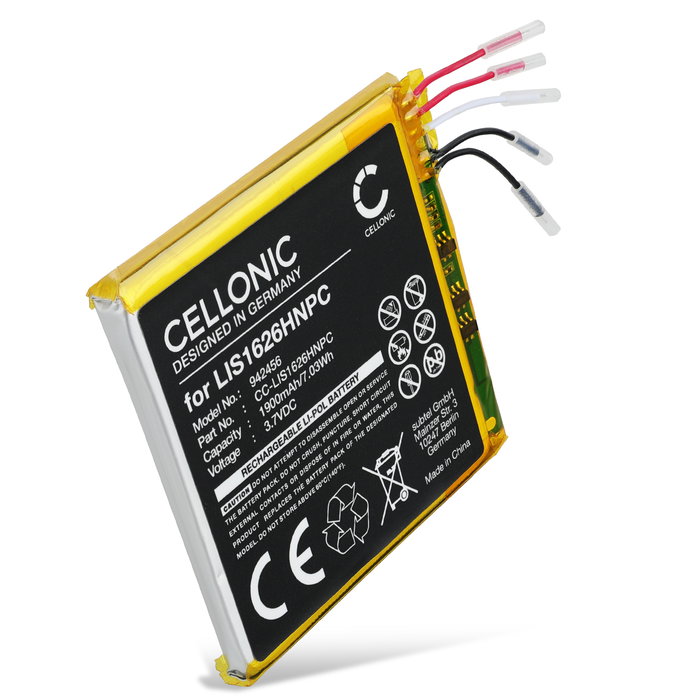 Battery for Sony NW-WM1A, NW-WM1Z 1900mAh from CELLONIC